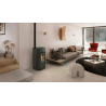 MARIELLA PLUS – Poêle à granulés canalisable en fonte Finition NORDICA Extraflame Acier Noir