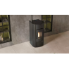 ANGELICA PLUS EVO – Poêle à granulés canalisable connecté Finition NORDICA Extraflame Acier Noir