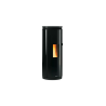 PAMELA CRYSTAL BLSC – Poêle à granulés design en verre noir