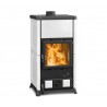 Poele a bois FEDORA Céramique Blanc Infinity par NORDICA EXTRAFLAME