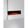 LUMEN 1600 – Grande cheminée électrique design avec effet flammes LED Finition NORDICA Extraflame D'angle (lat.d LAT.g)