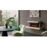 Cheminée électrique compacte LUMEN 870 avec cadre anthracite | Design moderne Finition NORDICA Extraflame CRAIE