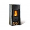Poele a bois ASIA BII Pierre naturelle par NORDICA EXTRAFLAME