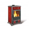 Poele a bois ROSELLA R1 BII Céramique Bordeaux par NORDICA EXTRAFLAME